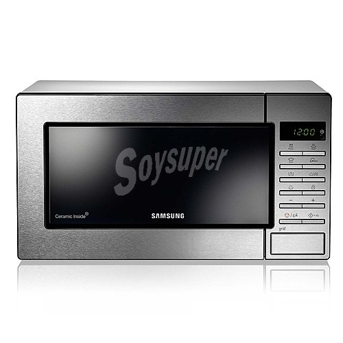 Microondas con grill samsung GE87M-X, color inox, capacidad 23L, potencia: 800W, grill: 1100W