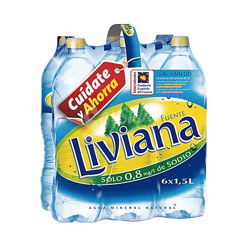 Fuente liviana Agua mineral fuente liviana uds