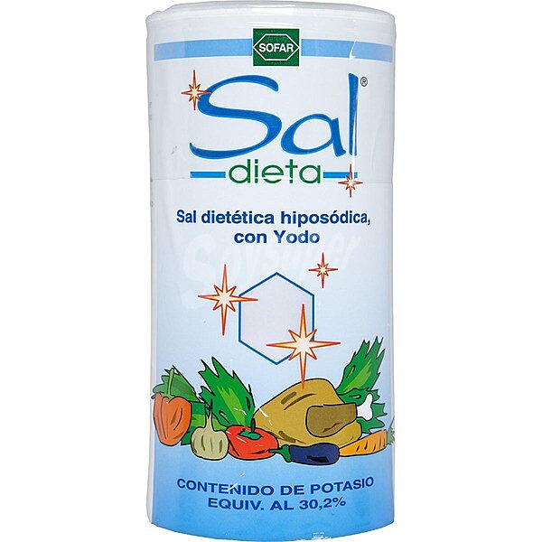 Sal baja en sodio con yodo