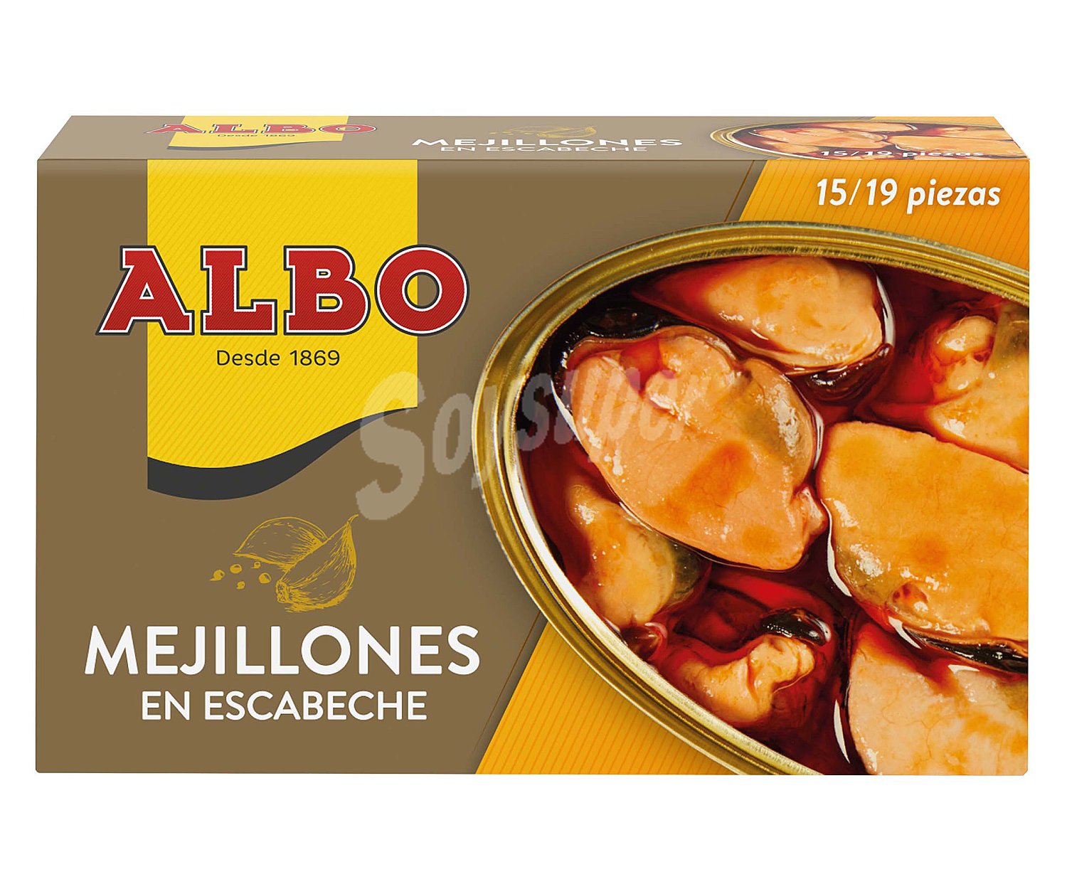 Mejillones en escabeche 15/19 piezas