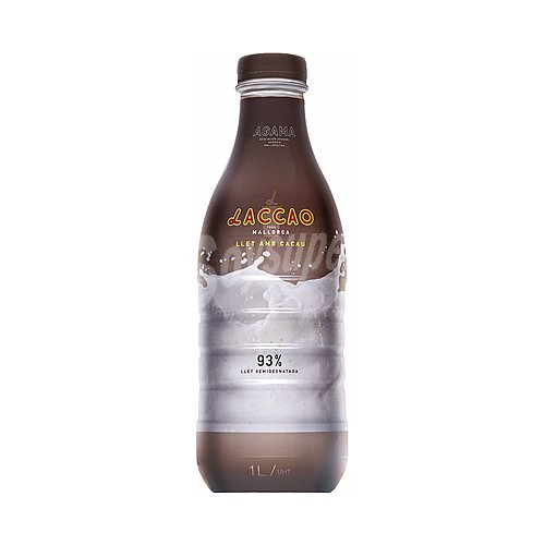 Laccao Batido de cacao elaborado con un 93% de leche semidesnatada laccao