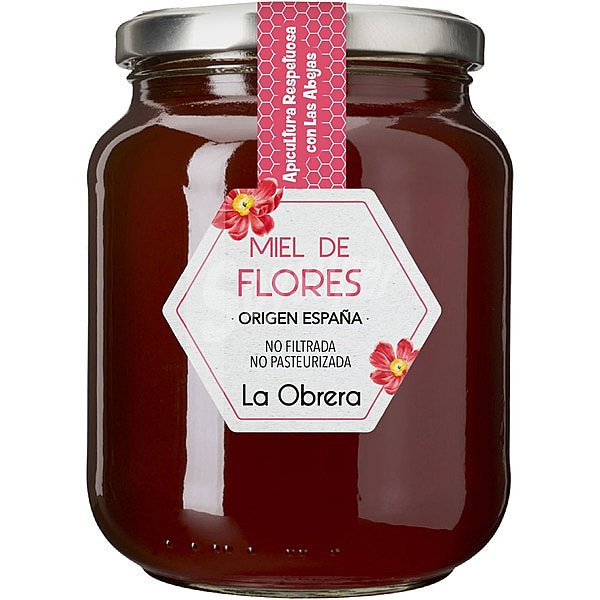 Miel de flores cosechada en España tarro 950 g