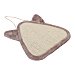 Rascador para gatos alfombra ovalada de sisal natural 35x3 cm