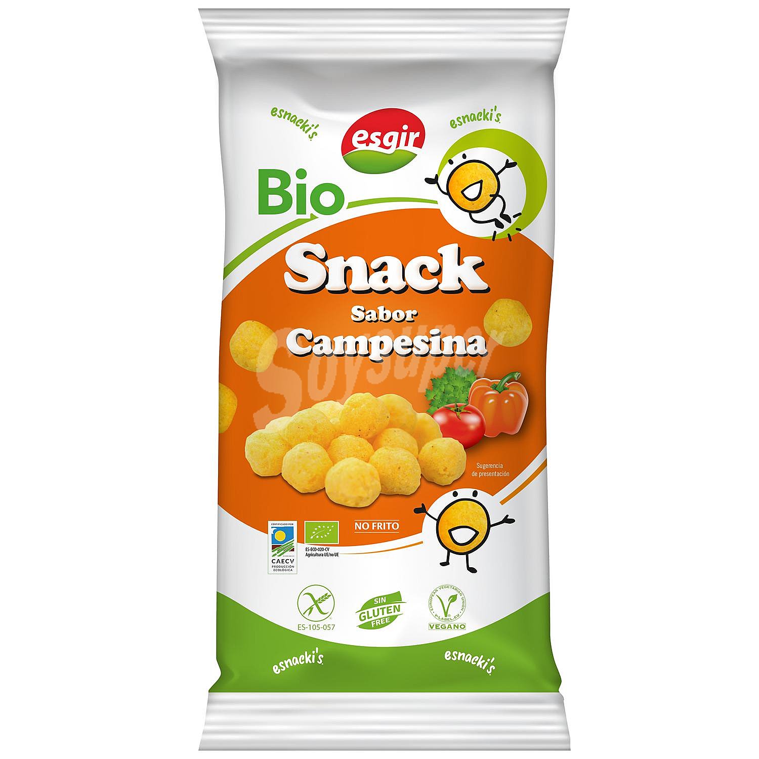 Snack sabor campesina ecológico sin gluten sin lactosa