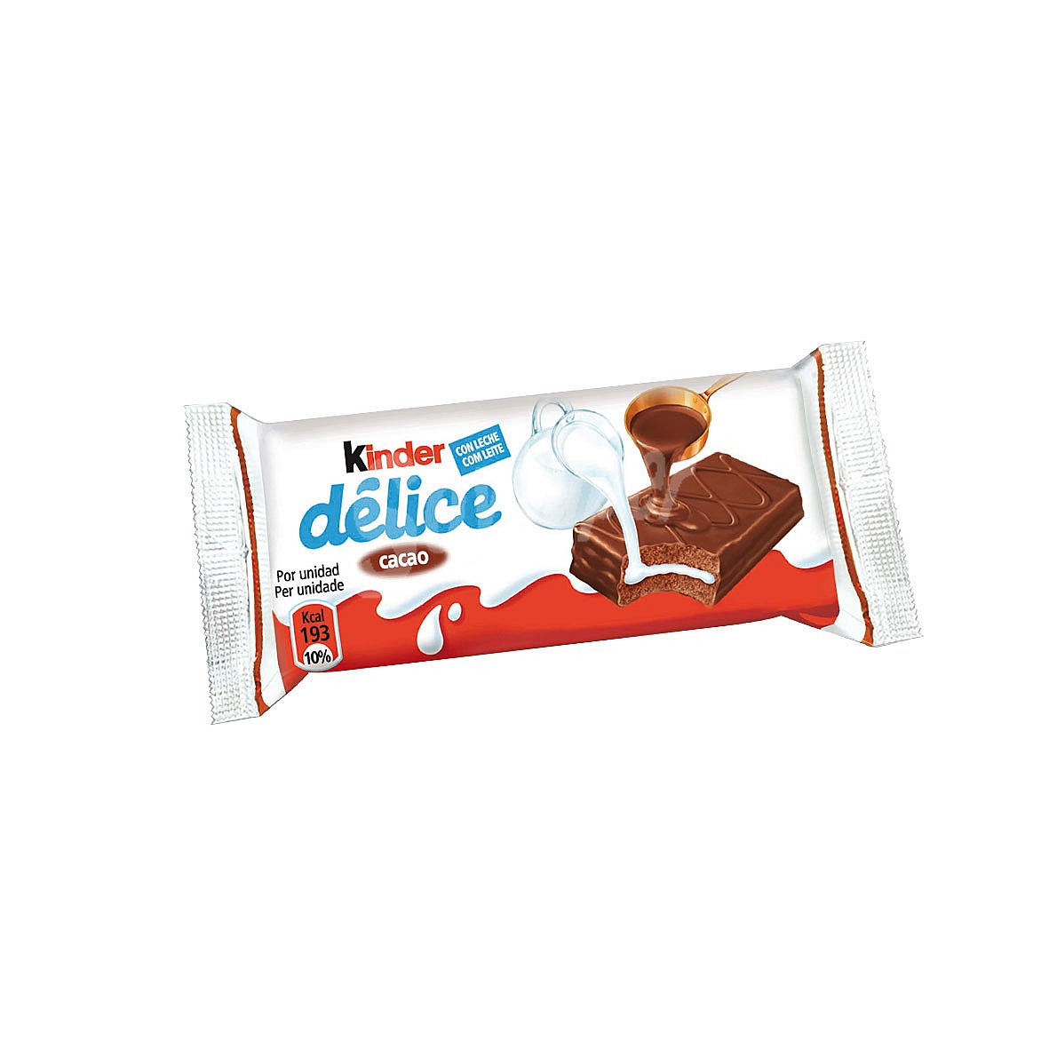 Kinder Bizcocho de chocolate relleno de crema de leche kinder délice