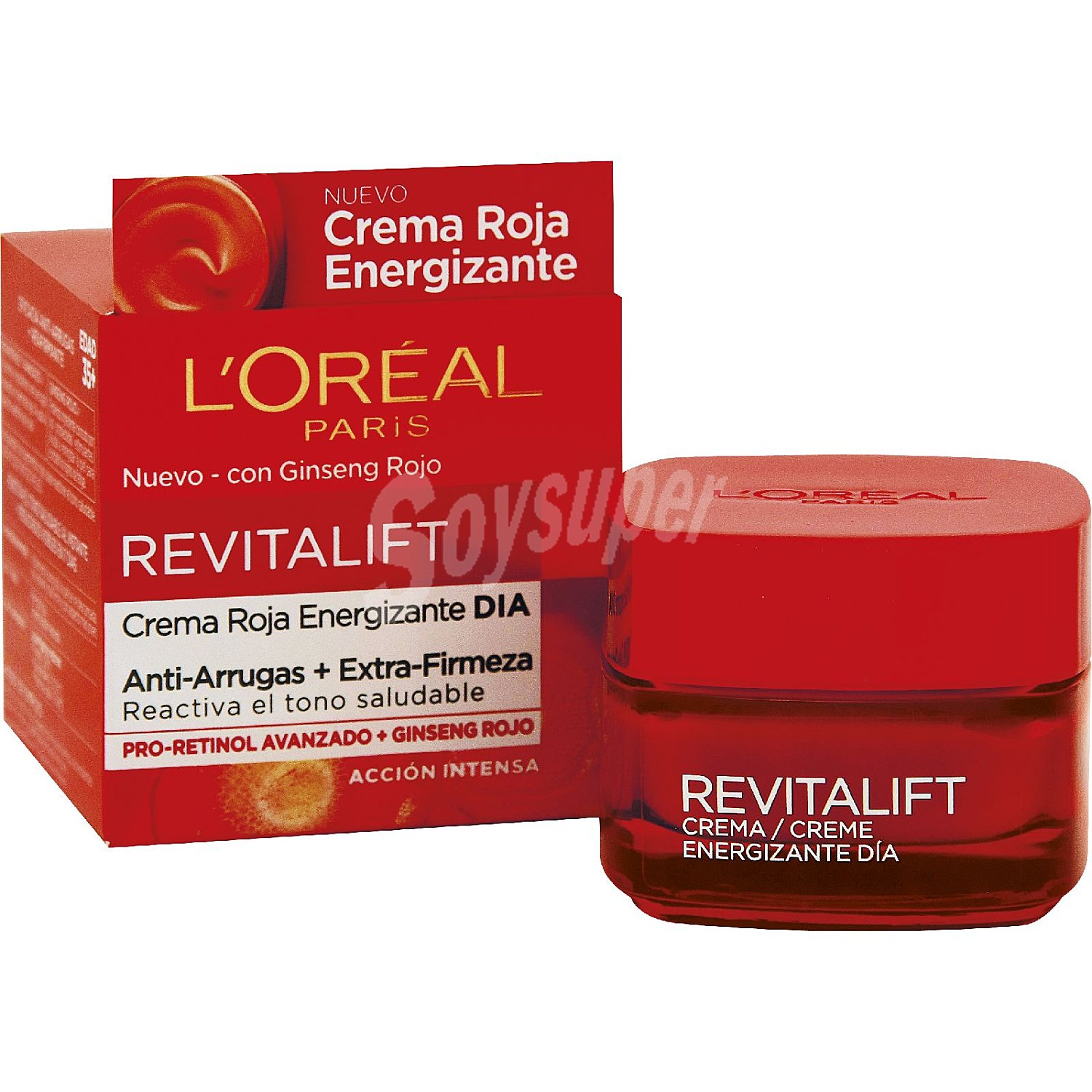 Crema energizante de día con ginseng rojo