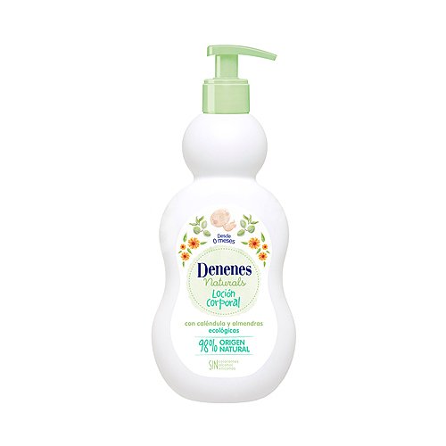 Denenes Loción corporal hidratante con caléndula y almendras ecológicas, desde los 0 meses denenes Naturals