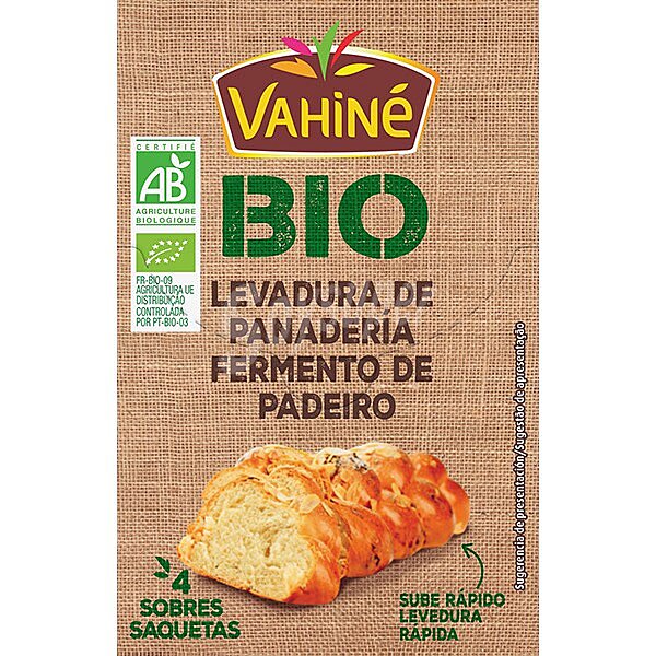 Bio levadura de panadería ecológico