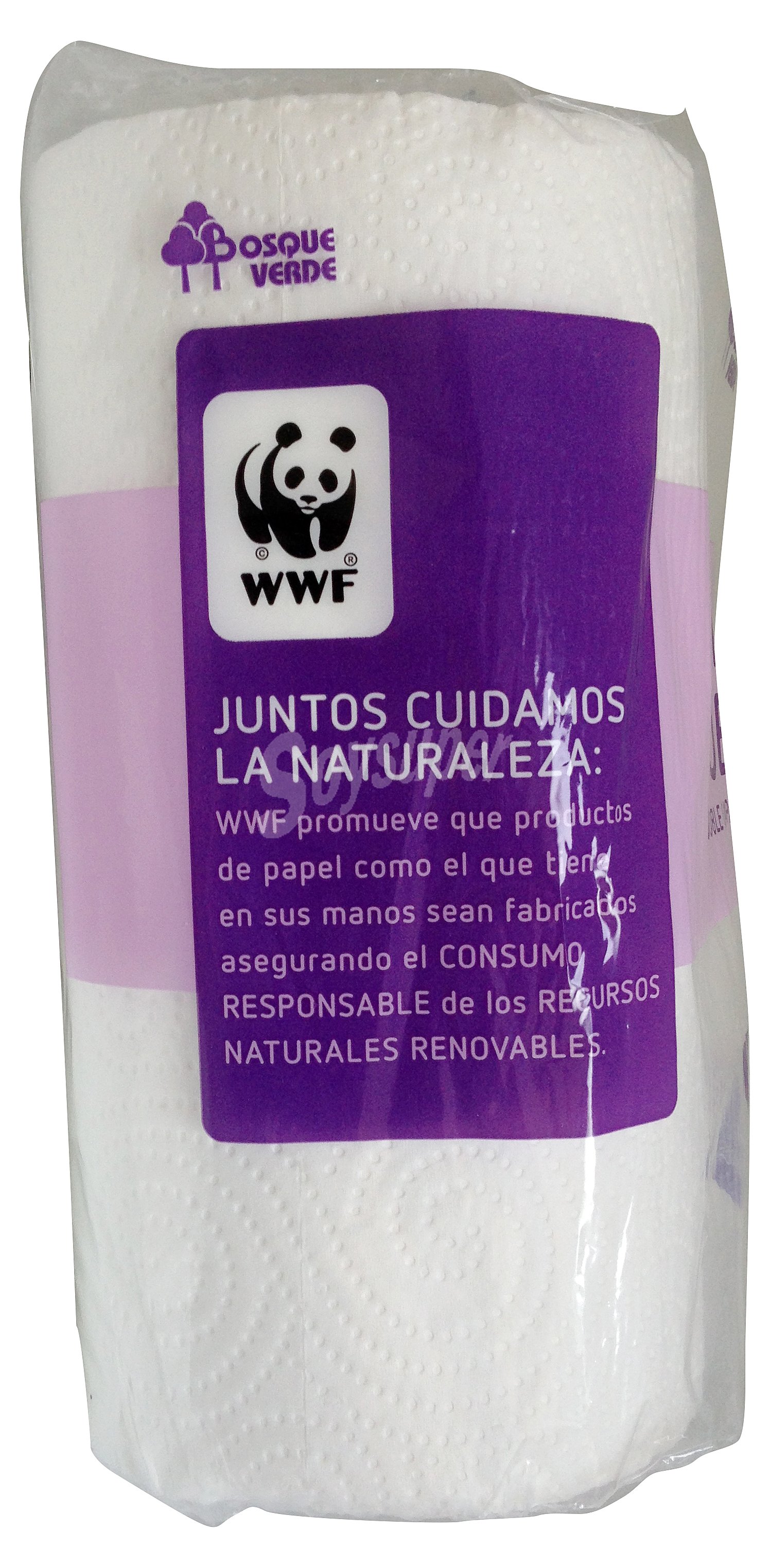 Papel cocina blanco doble capa doble rollo