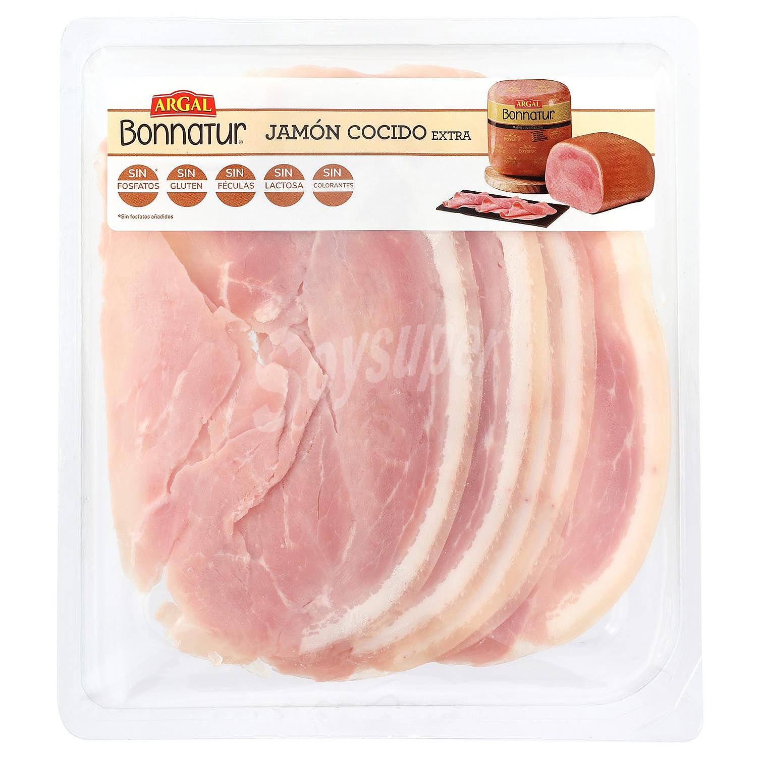 Jamón cocido extra sin gluten y sin lactosa