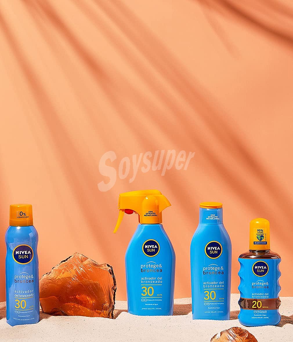 Leche solar activadora del bronceado FP 50 Protege & Broncea Nivea Sun