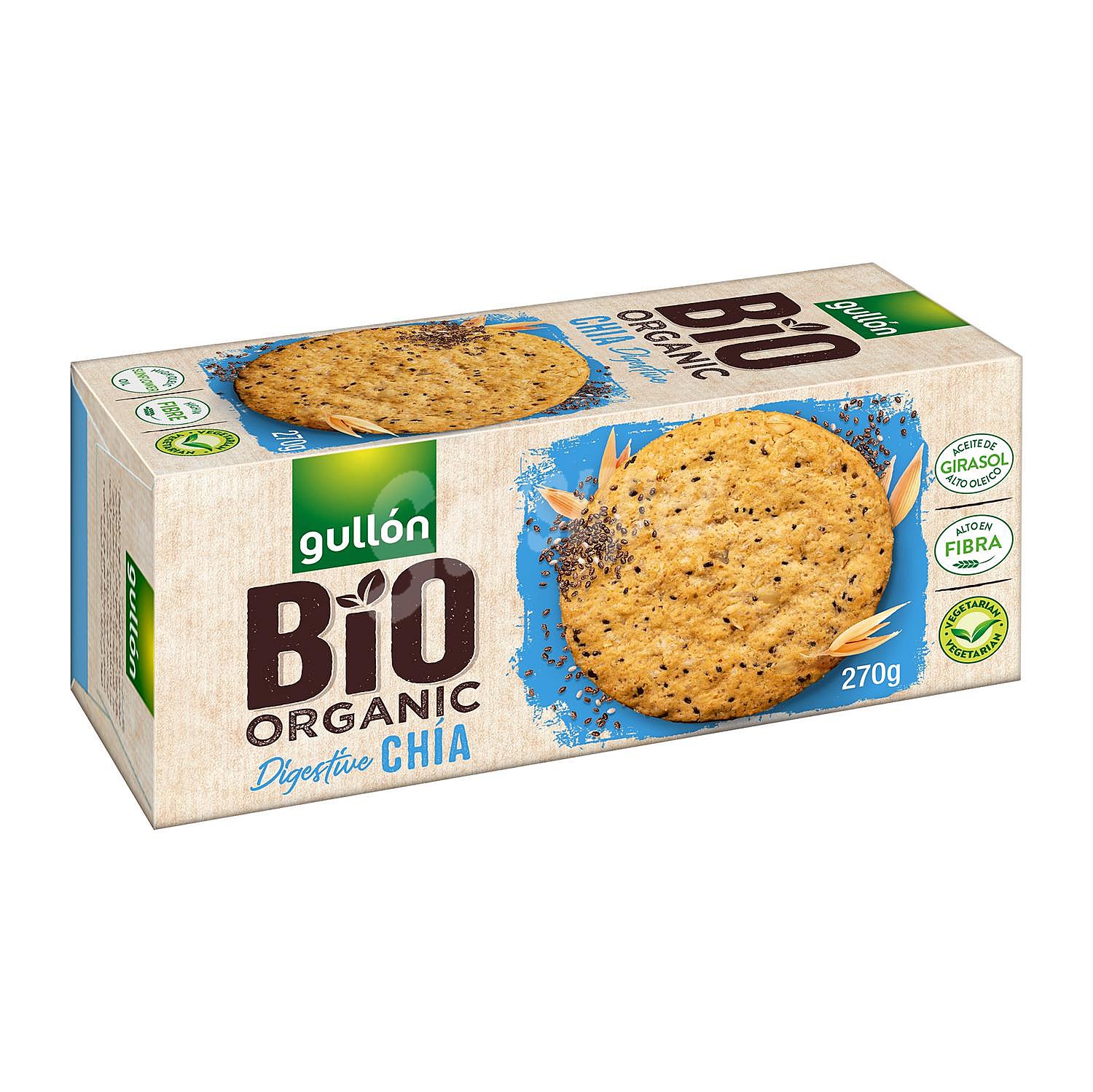 Galletas con cereales y semillas de chía ecológicas Bio Organic