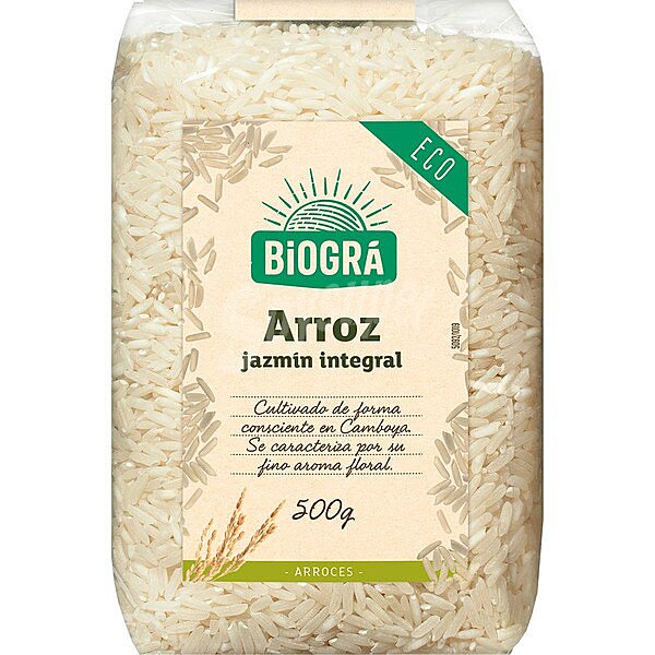 Arroz jazmín integral y ecológico