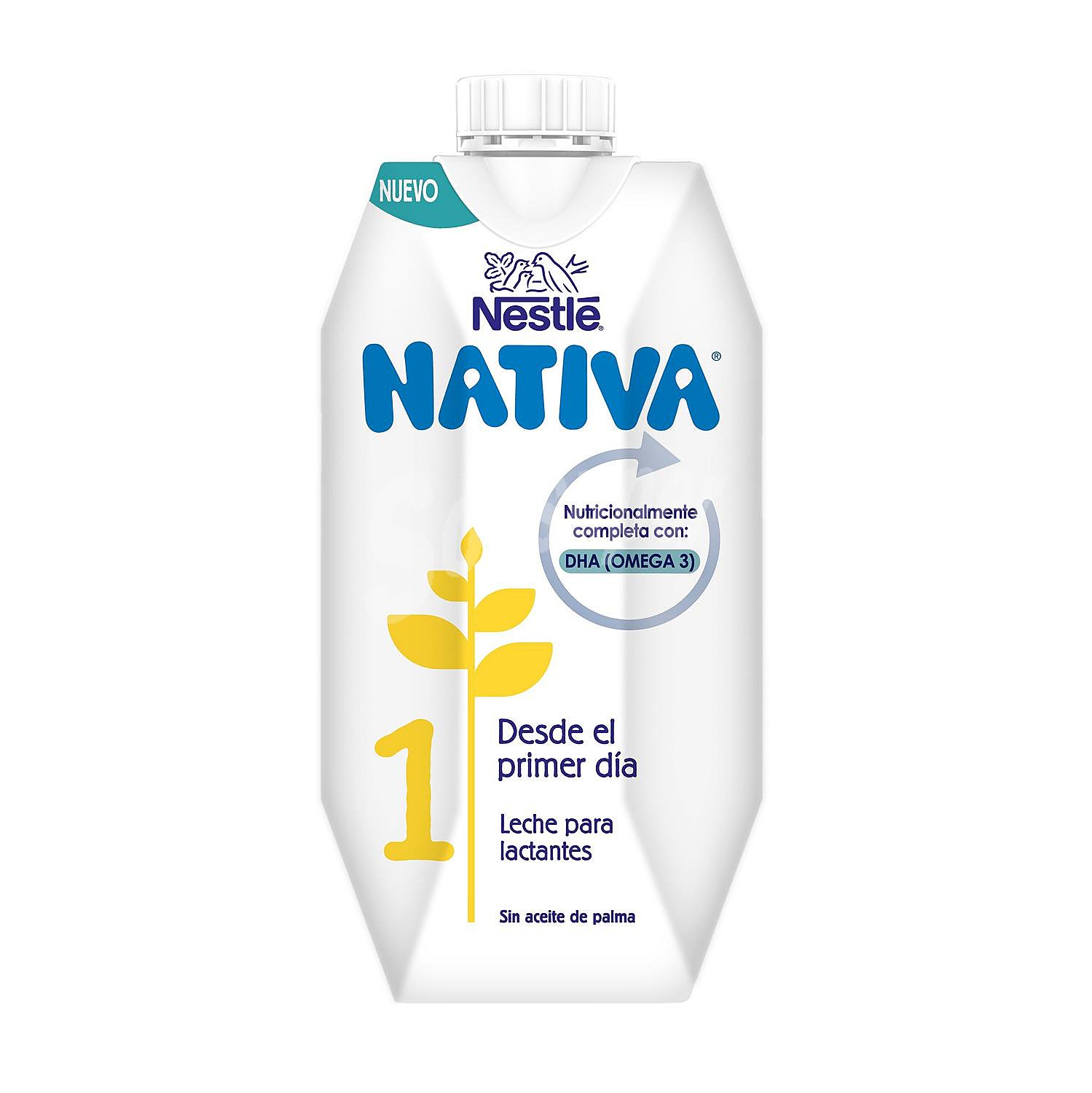 Leche infantil para lactantes líquida Nestlé Nidina 1 sin aceite de palma