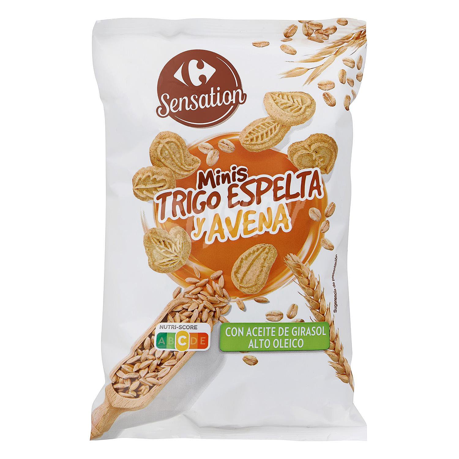 Galleta de espelta y avena mini Carrefour