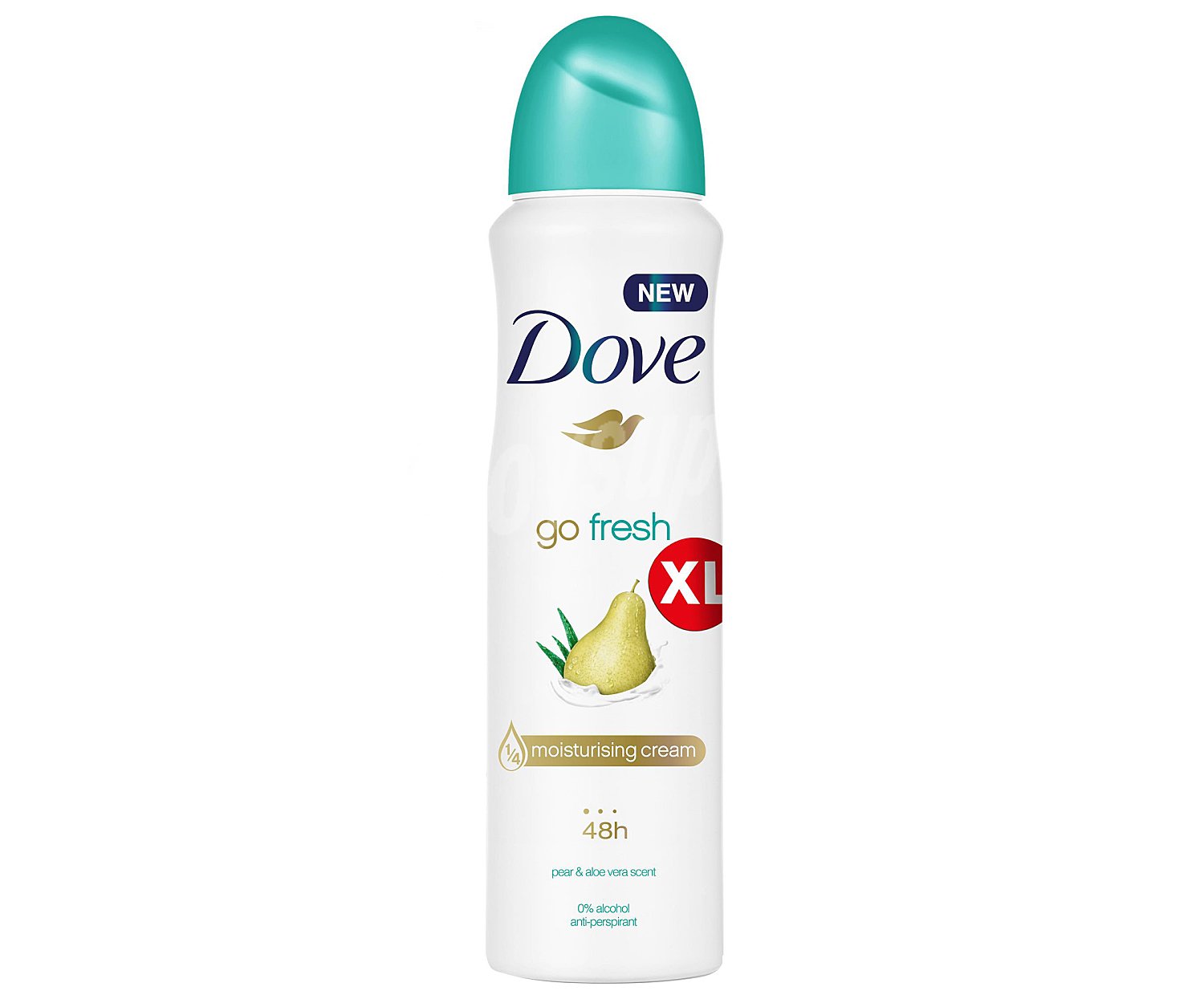 Desodorante en spray para mujer con 1/4 de crema hidratante go fresh