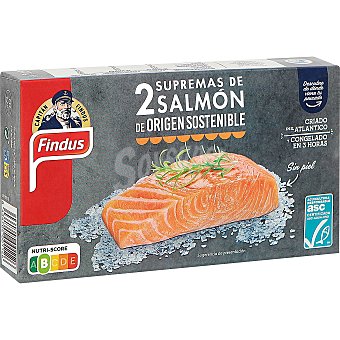 Supremas de salmón sin piel congelado Findus