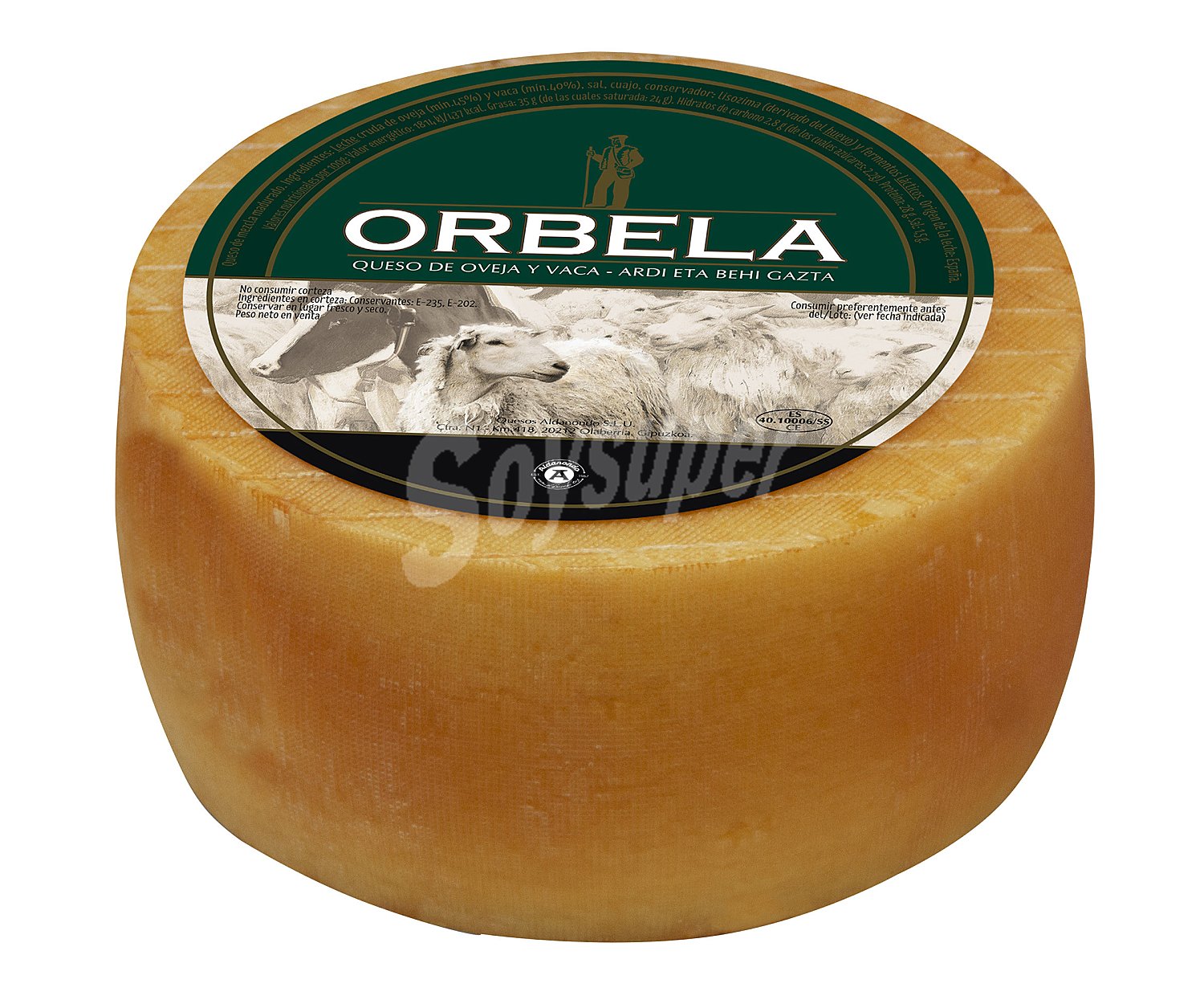 Queso mezcla curado (oveja y vaxa) orbela