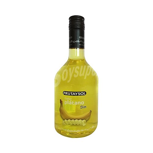 Frutaysol Licor de plátano sin alcohol elaborado en España frutaysol