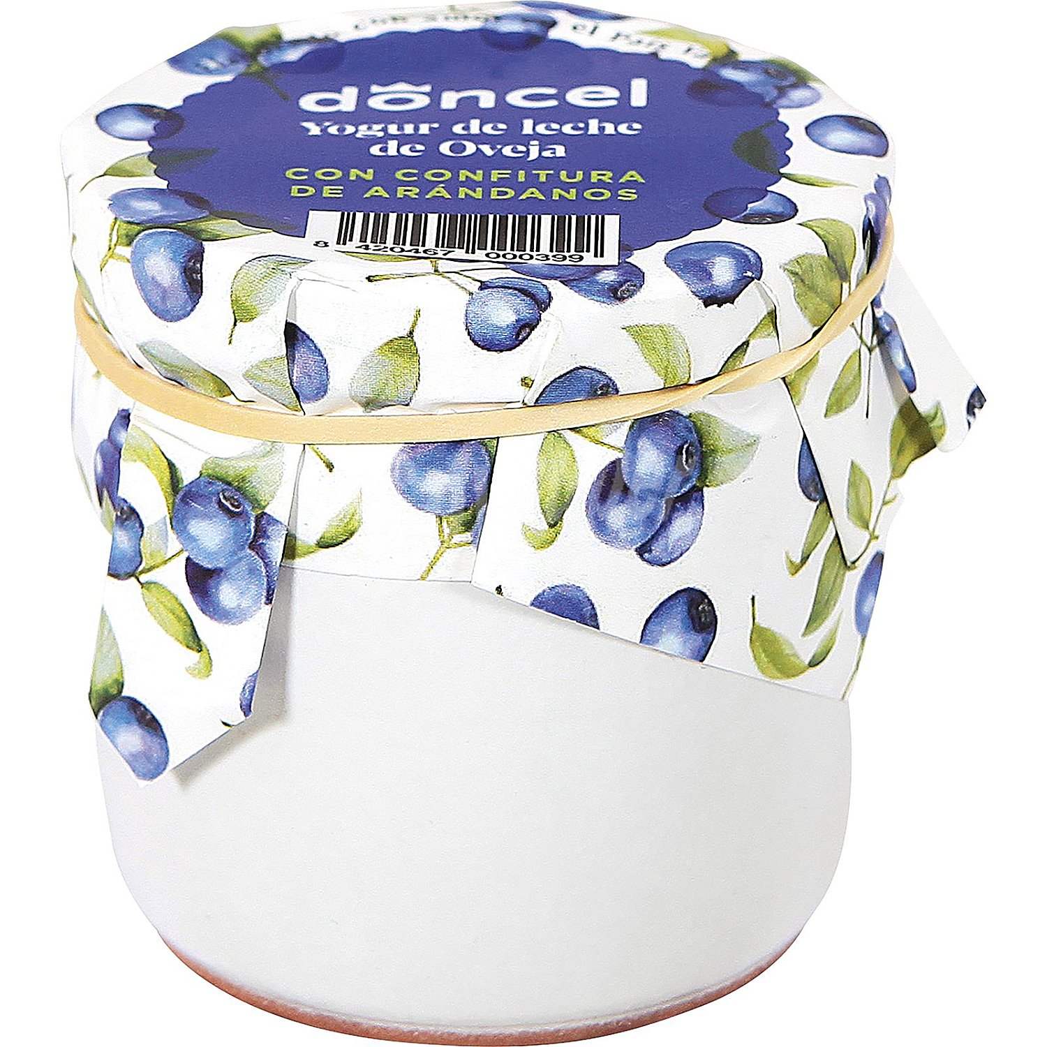 Yogur de leche de oveja del Pais Vasco con confitura de arándanos