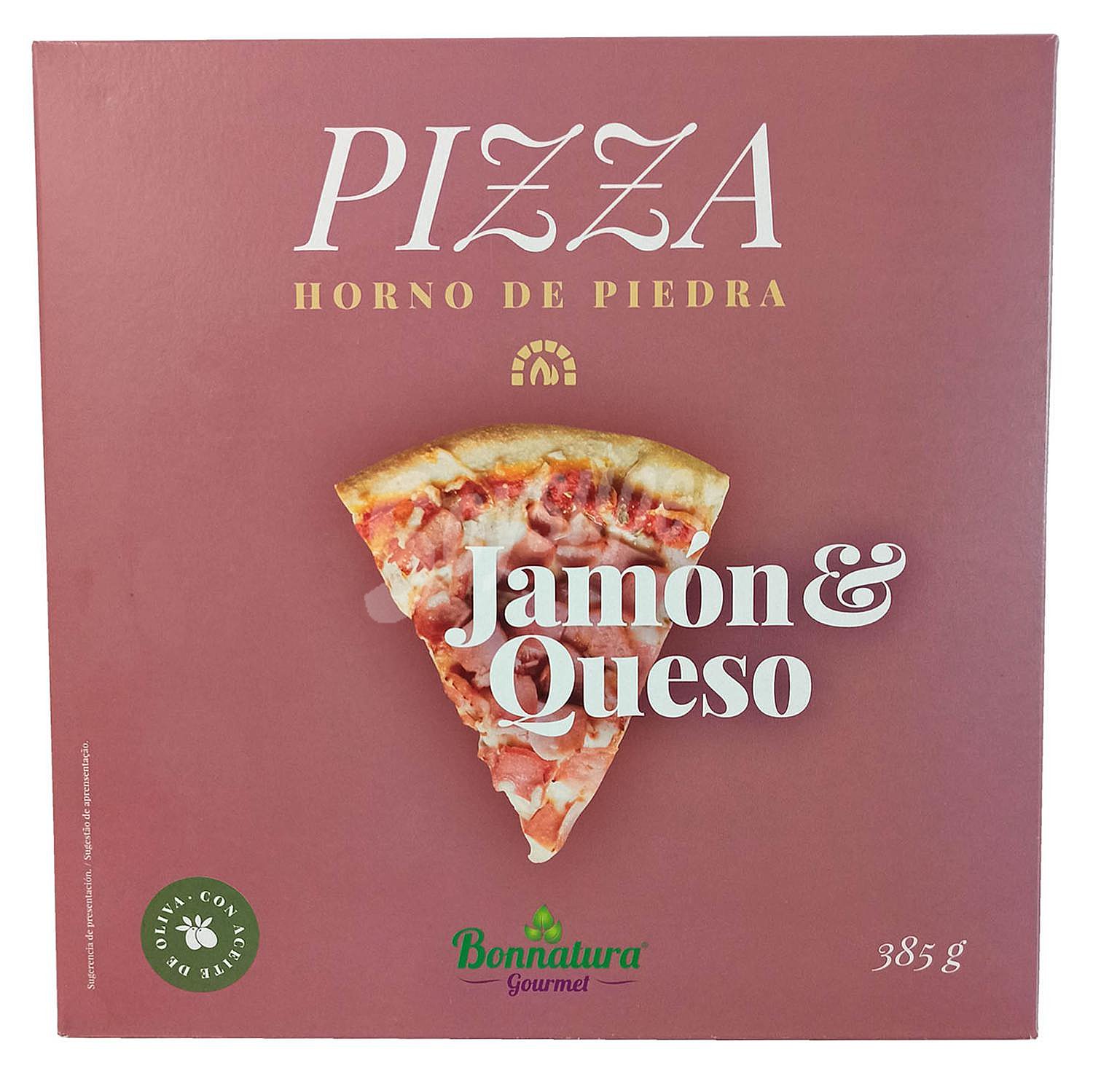 Pizza de jamón y queso Gourmet