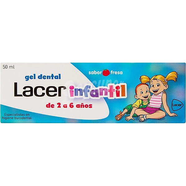 Infantil gel dental de 2 a 6 años sabor fresa