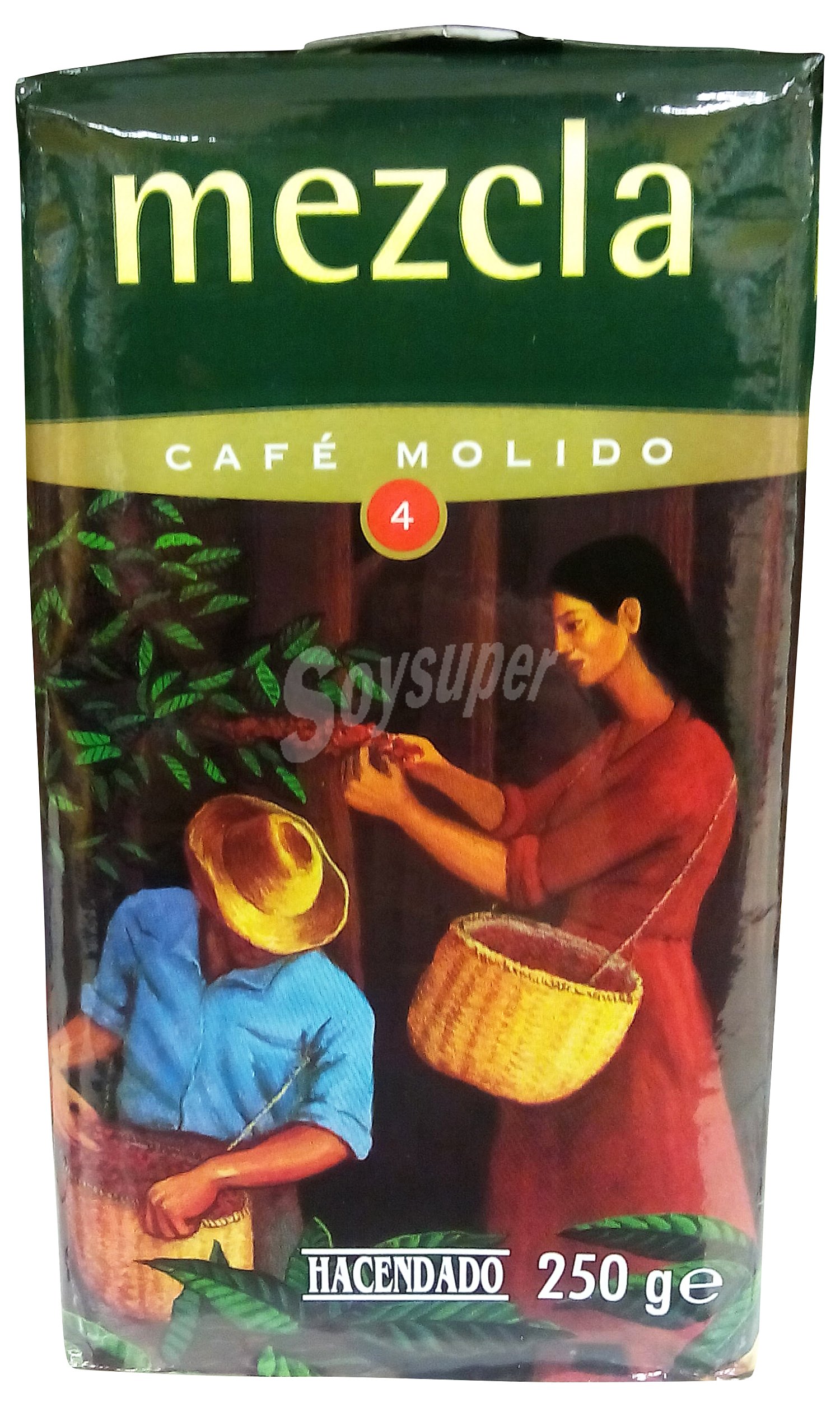 Cafe molido descafeinado mezcla