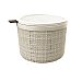 Cesta Jute Redonda con tapa curver 17x17x13 cm - Beige