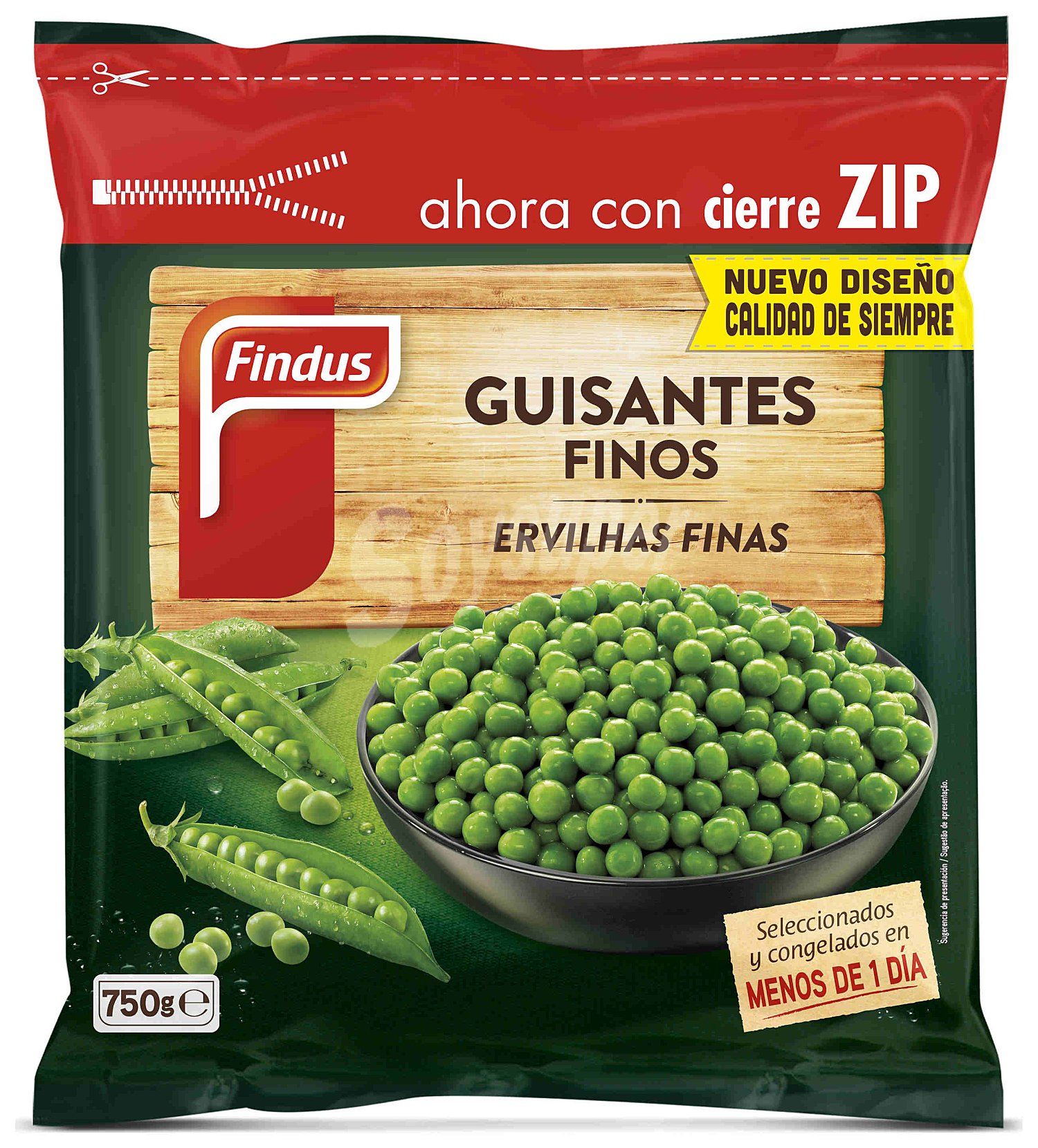 Guisantes finos