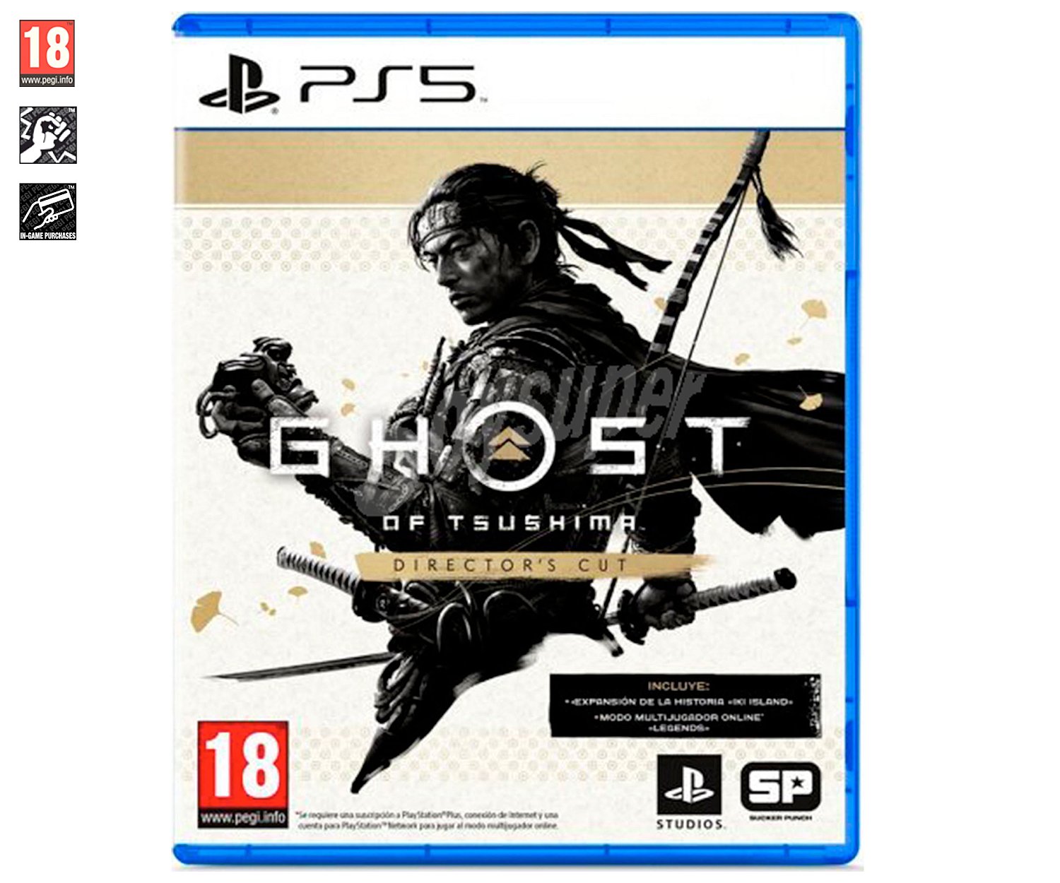 Ghost of Tsushima Director's Cut para Playstation 5. Género: acción. pegi: +18.