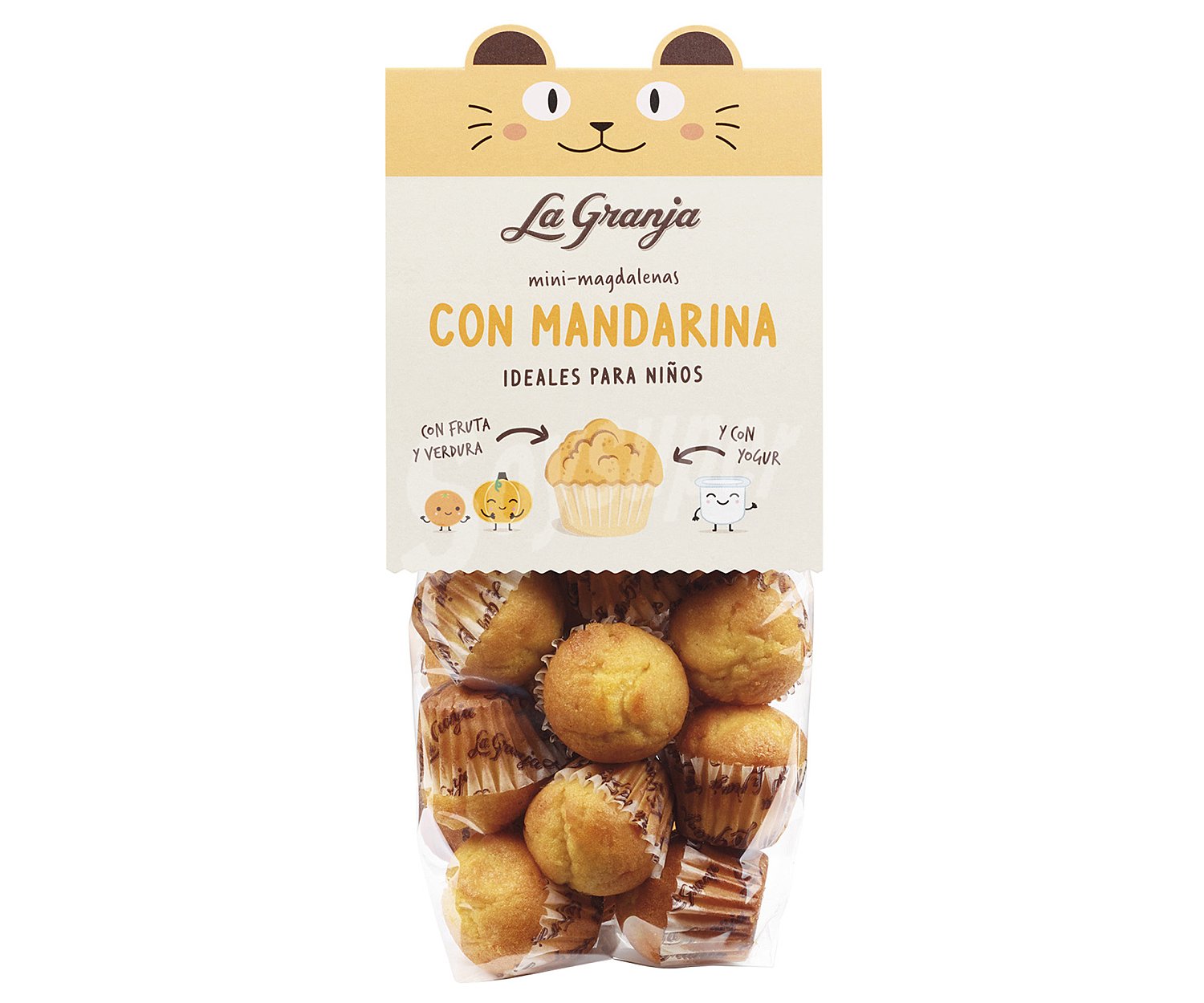 Magdalenas mini con mandarina