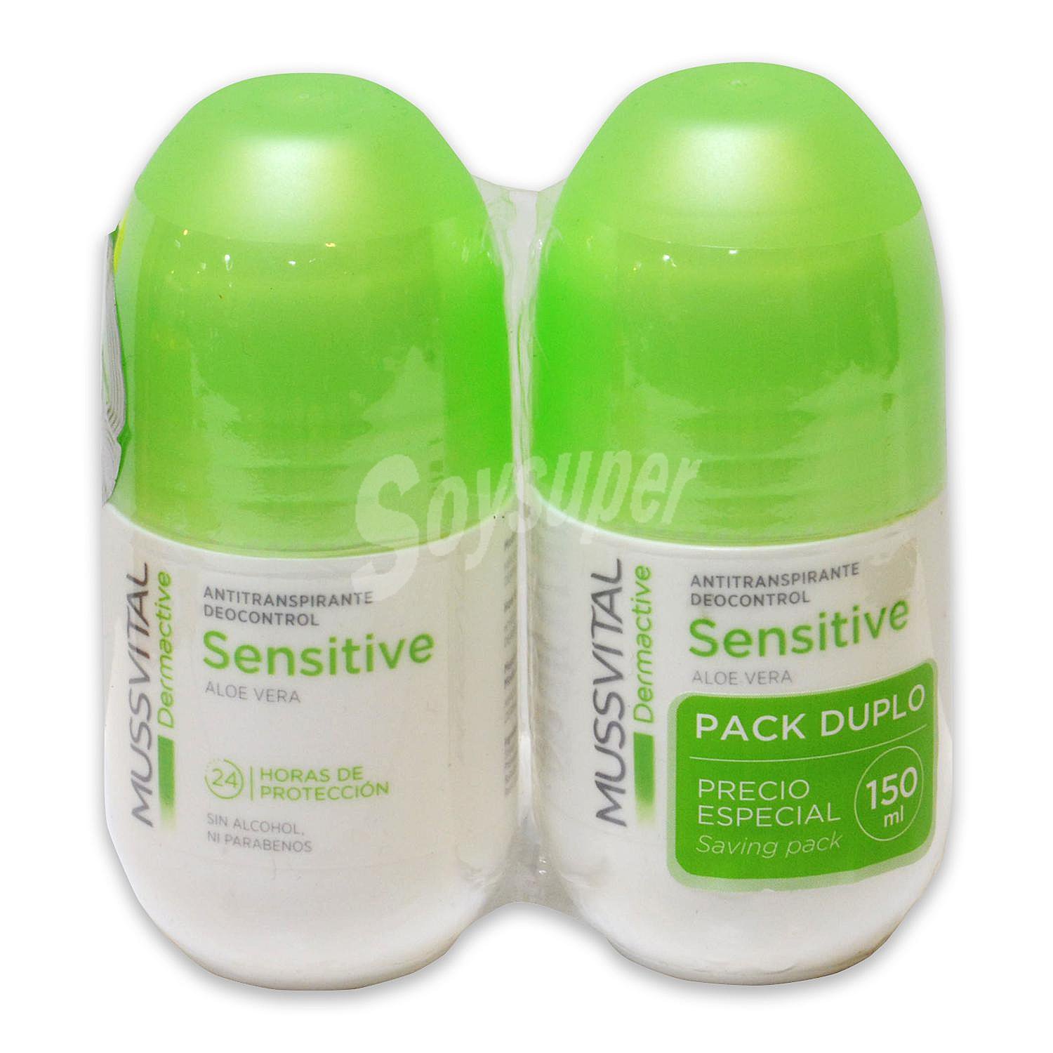 Desodorante sensitive aloe vera Dermactive roll-on