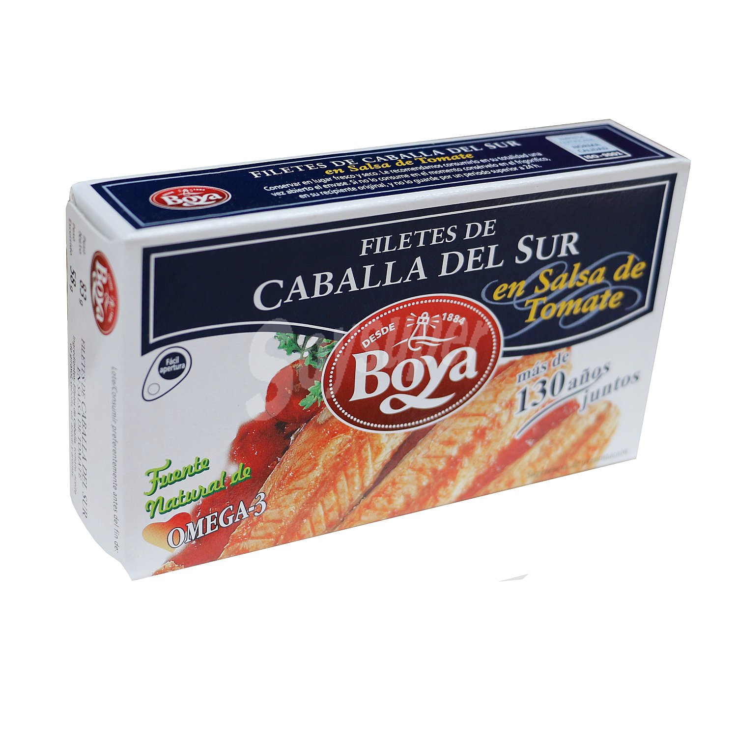 Filetes de caballa del sur en salsa de tomate lata 58 gr