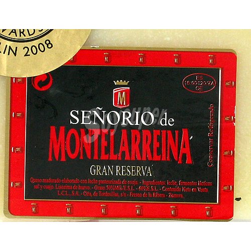 Señorío de montelarreina Queso de oveja curado señorío de montelarreina