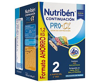 Leche (2) de continuación a partir de 6 meses PRO +