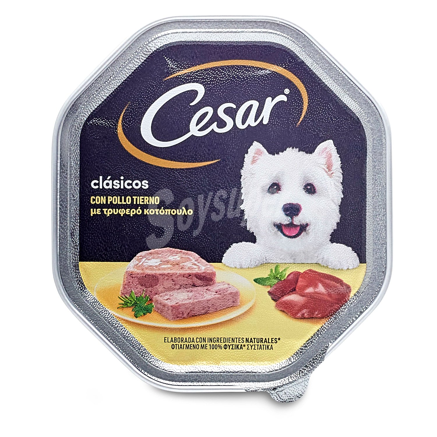 Comida para perro adulto a base de paté de pollo cesar