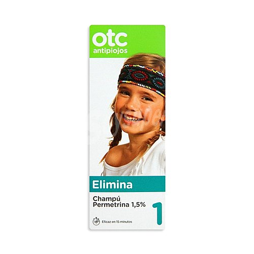 OTC Champú antipiojos permetrina, eficaz en 15 minutos ,otc Antipiojos