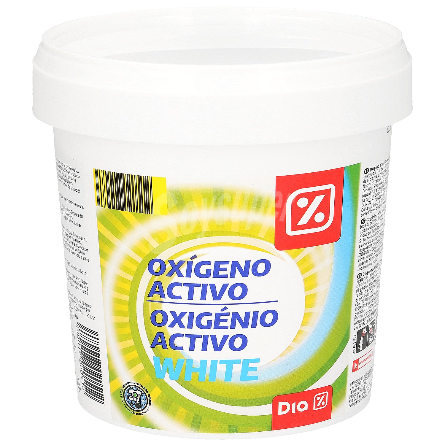 Quitamanchas con oxígeno activo para ropa blanca