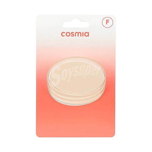 Cosmia Esponja redonda para maquillaje facial cosmia