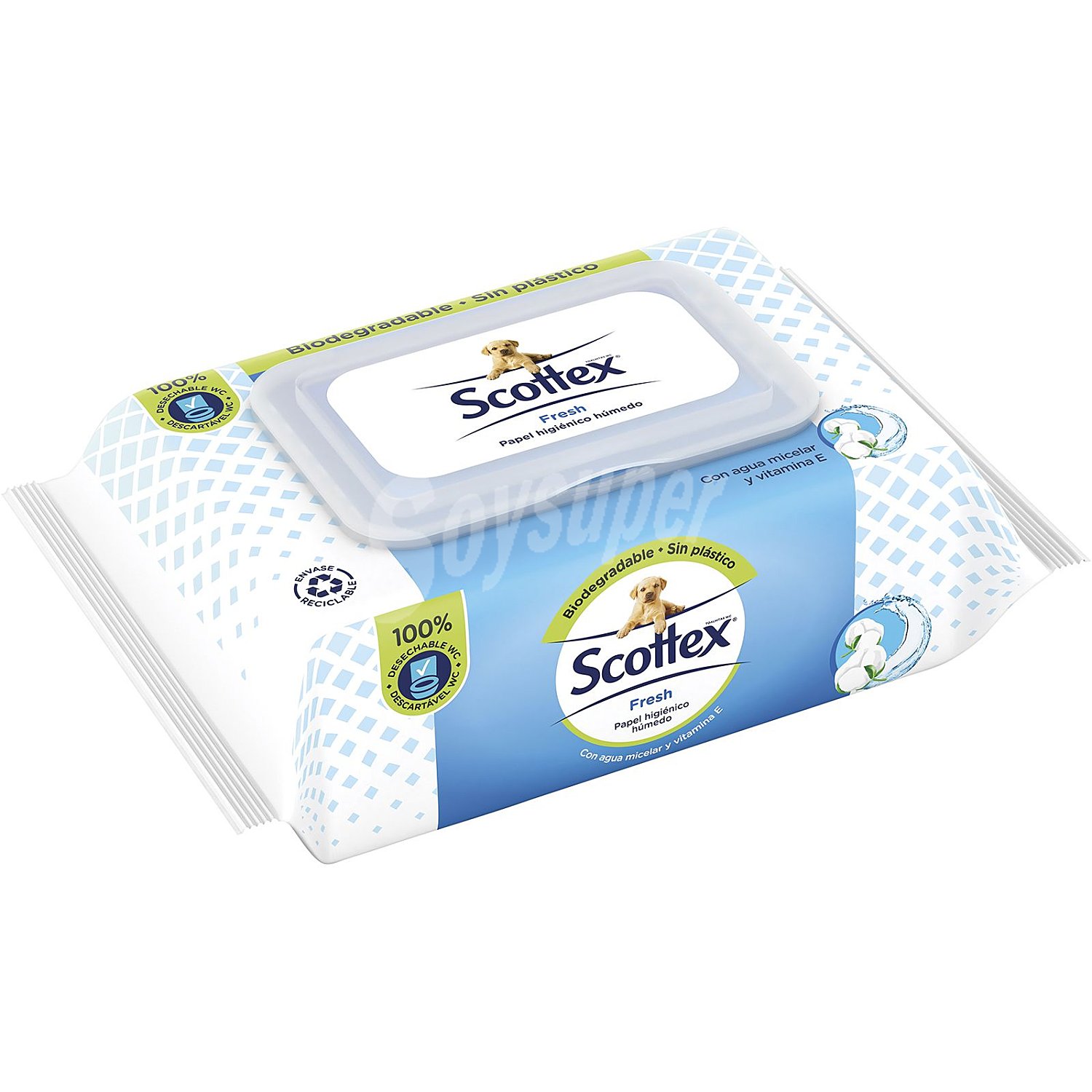 Toallitas wc húmedas scottex Fresh jumbo