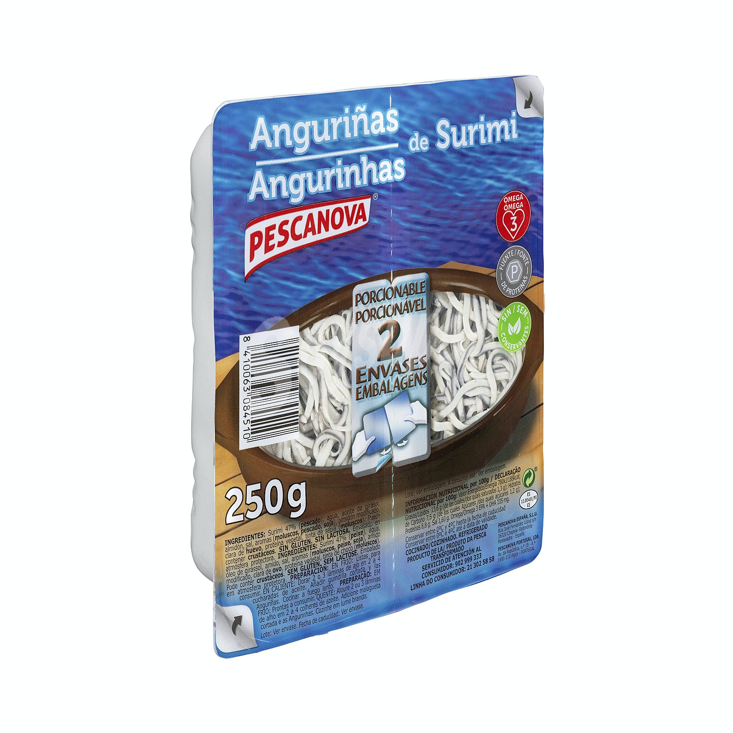 Anguriñas de surimi