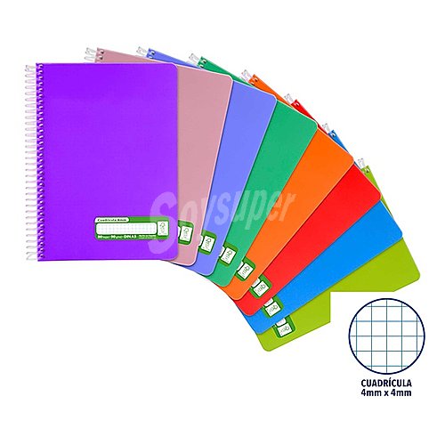 Cuaderno A5 cuadrícula 4mm grafoplas