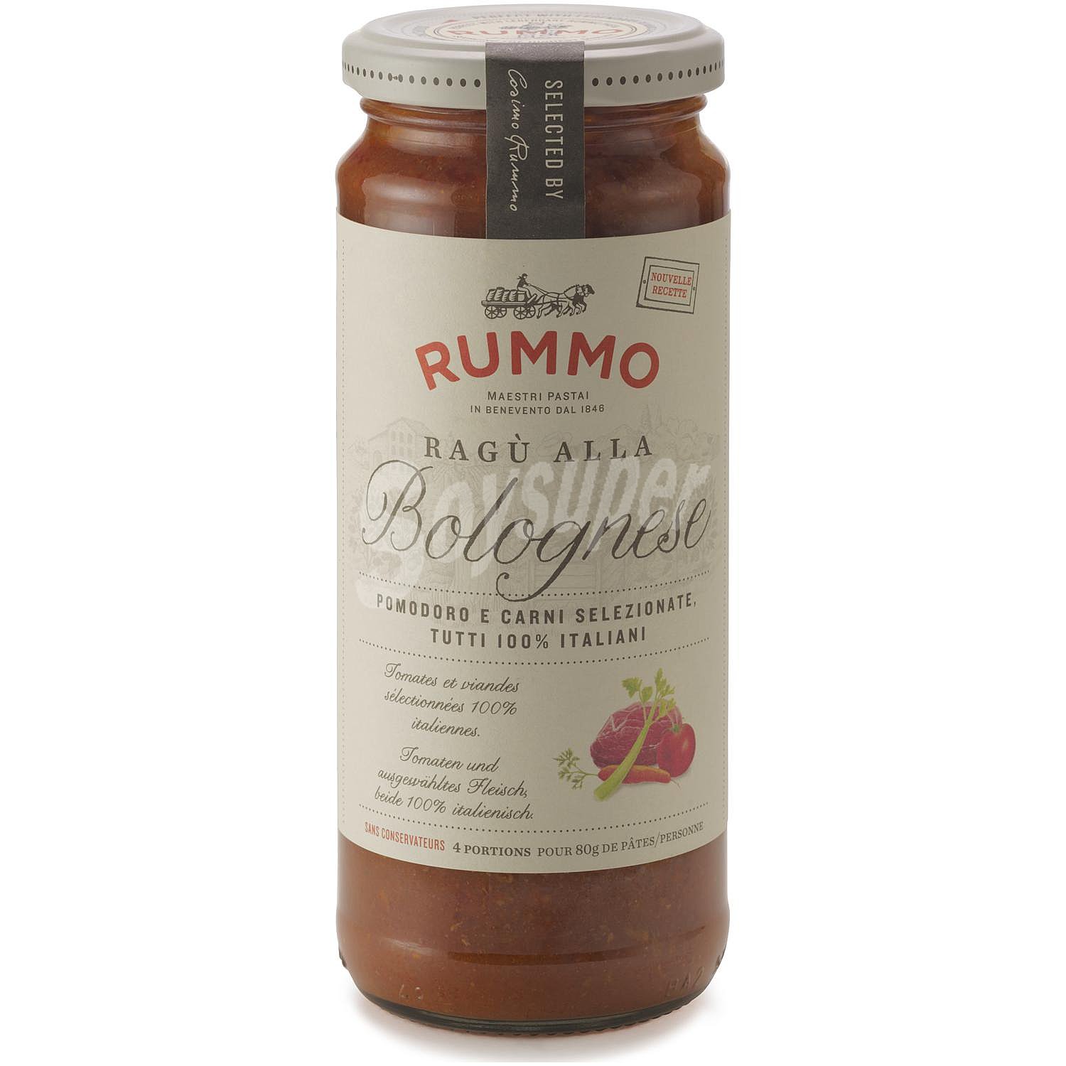 Salsa ragú a la boloñesa Rummo