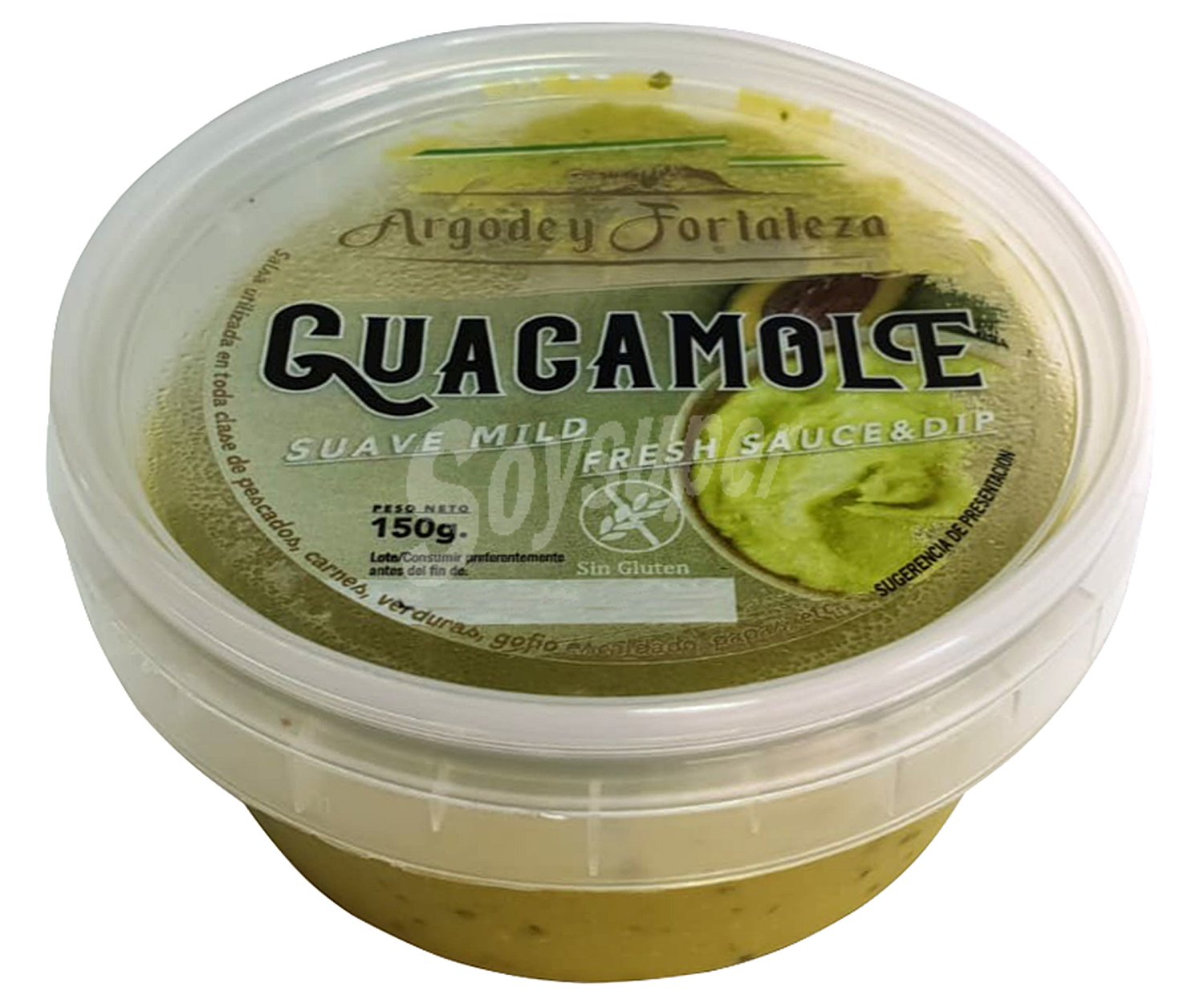 Guacamole elaborado sin gluen