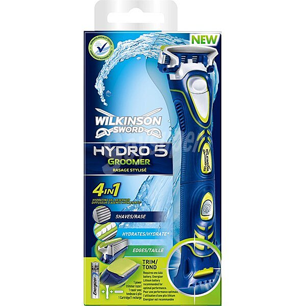 Maquinilla de afeitar Hydro 5 Groomer 4 en 1 blister