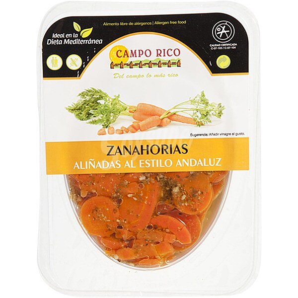 Zanahorias aliñadas al estilo andaluz