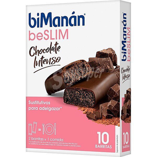 Beslim barritas sabor chocolate intenso