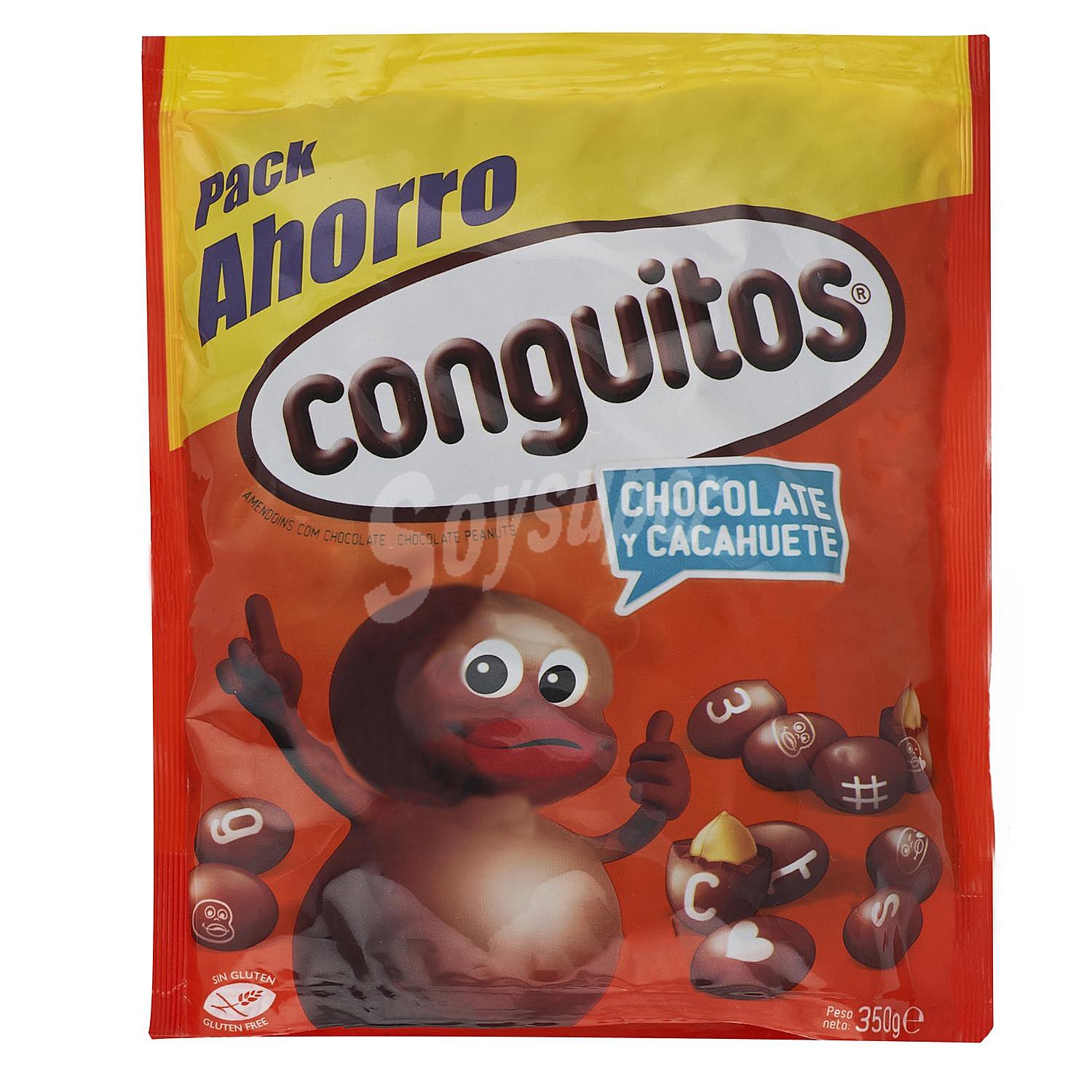 Cacahuetes recubiertos de chocolate con leche pack ahorro