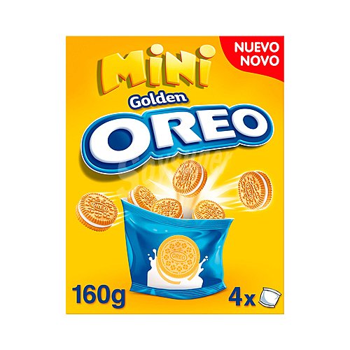 Oreo Galletas Golden Mini rellenas de crema de vainilla oreo