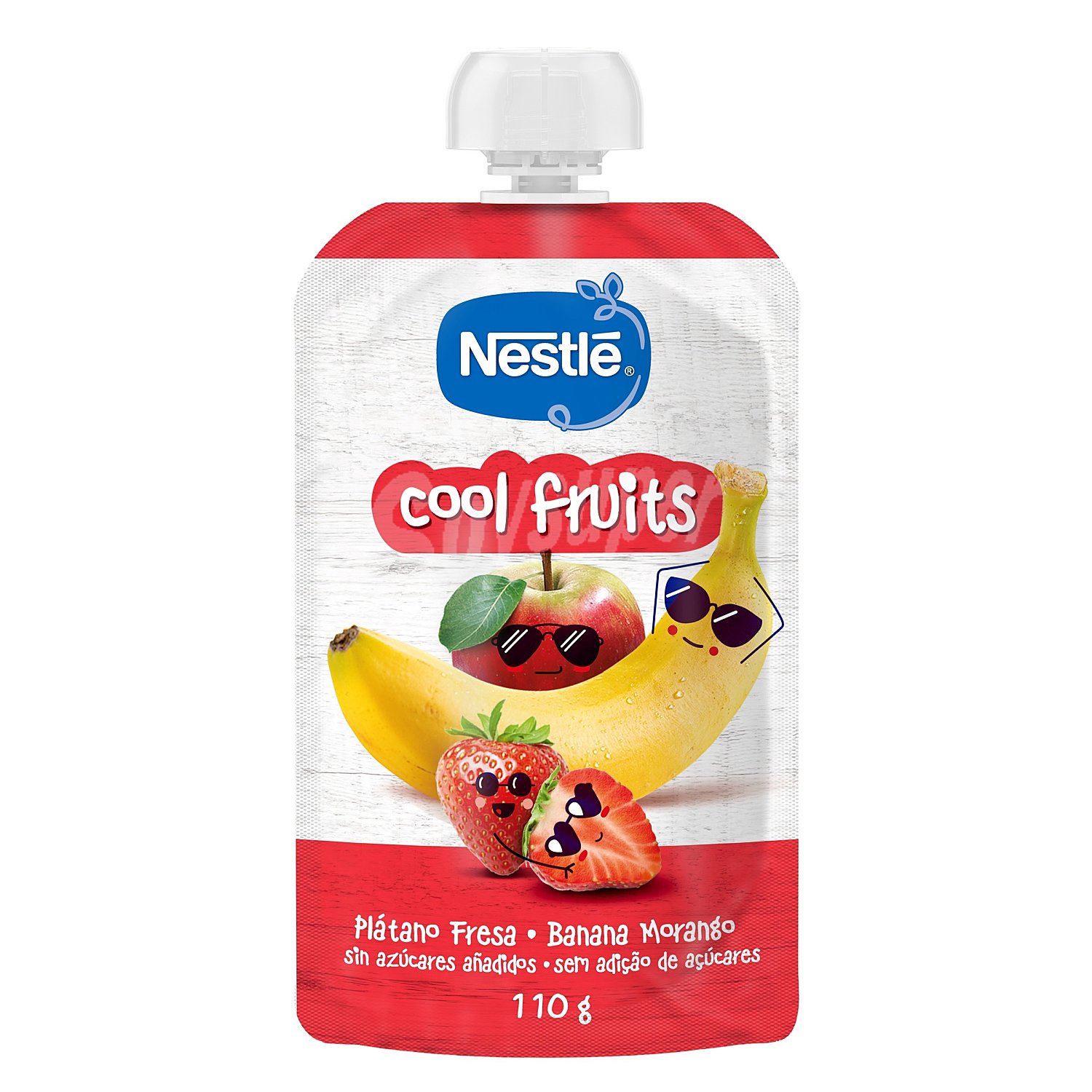 Puré de plátano y fresa cool fruits pouch 110 gr